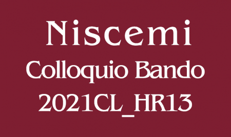 Comunicazione colloquio Bando 2021CL_HR13 sede di Niscemi